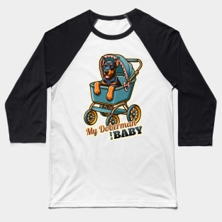 Baby Doberman Baseball T-Shirt